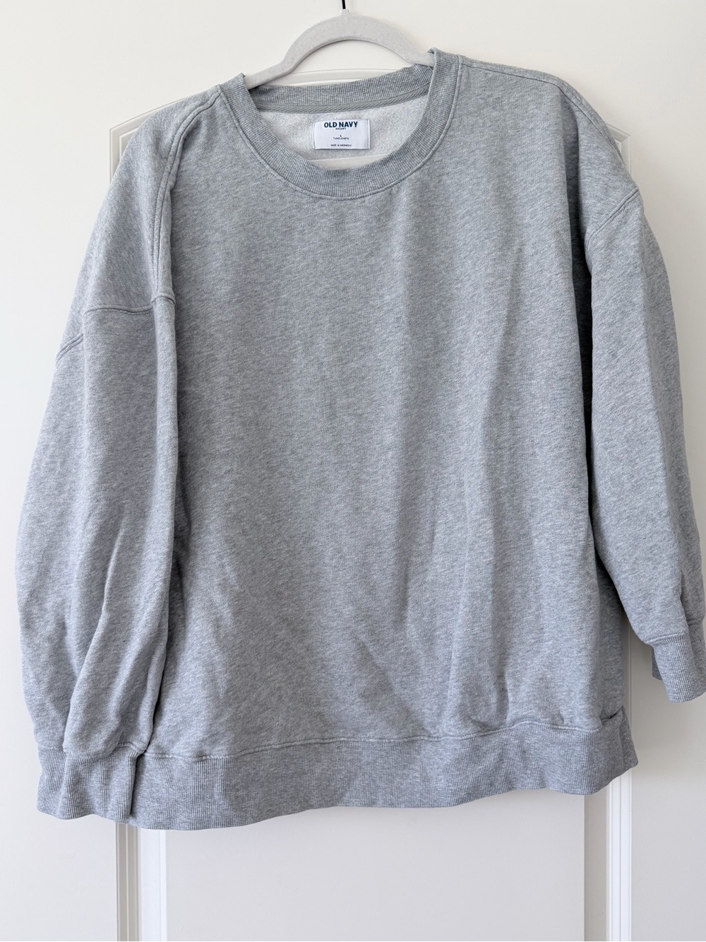 Old Navy Heather Gray Pullover Sweatshirt Tunic Length